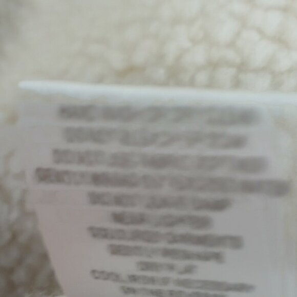 WOMENS DOR DOR COUTURE SHERPA WINTER WHITE SUEDE SWEATER COAT CREAM SIZE M - Picture 10 of 16